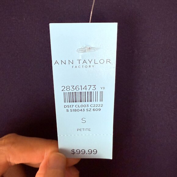 NWT Ann Taylor Factory Ponte Shift Dress SP - Picture 7 of 9